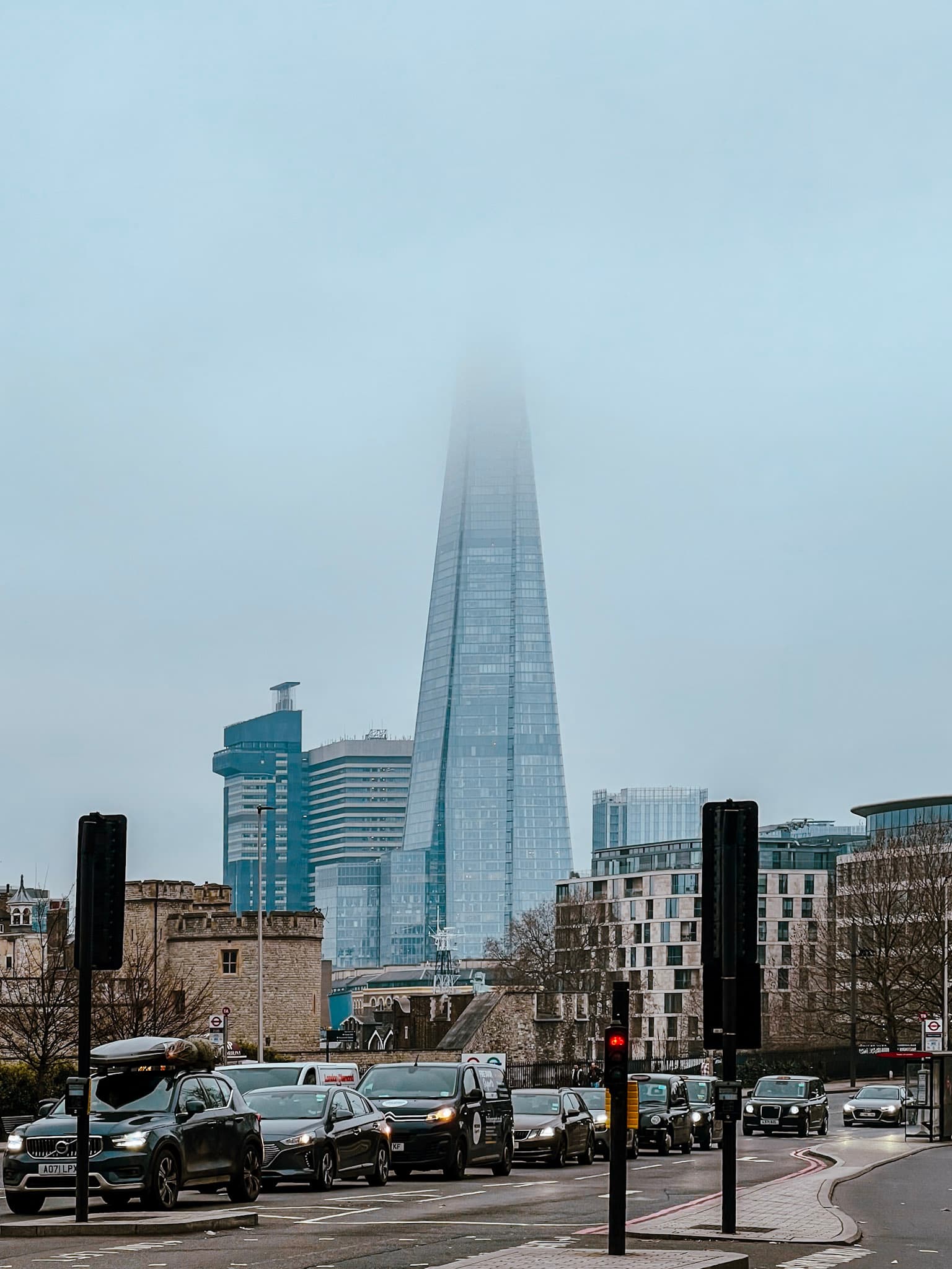 The Shard Covered in Fog