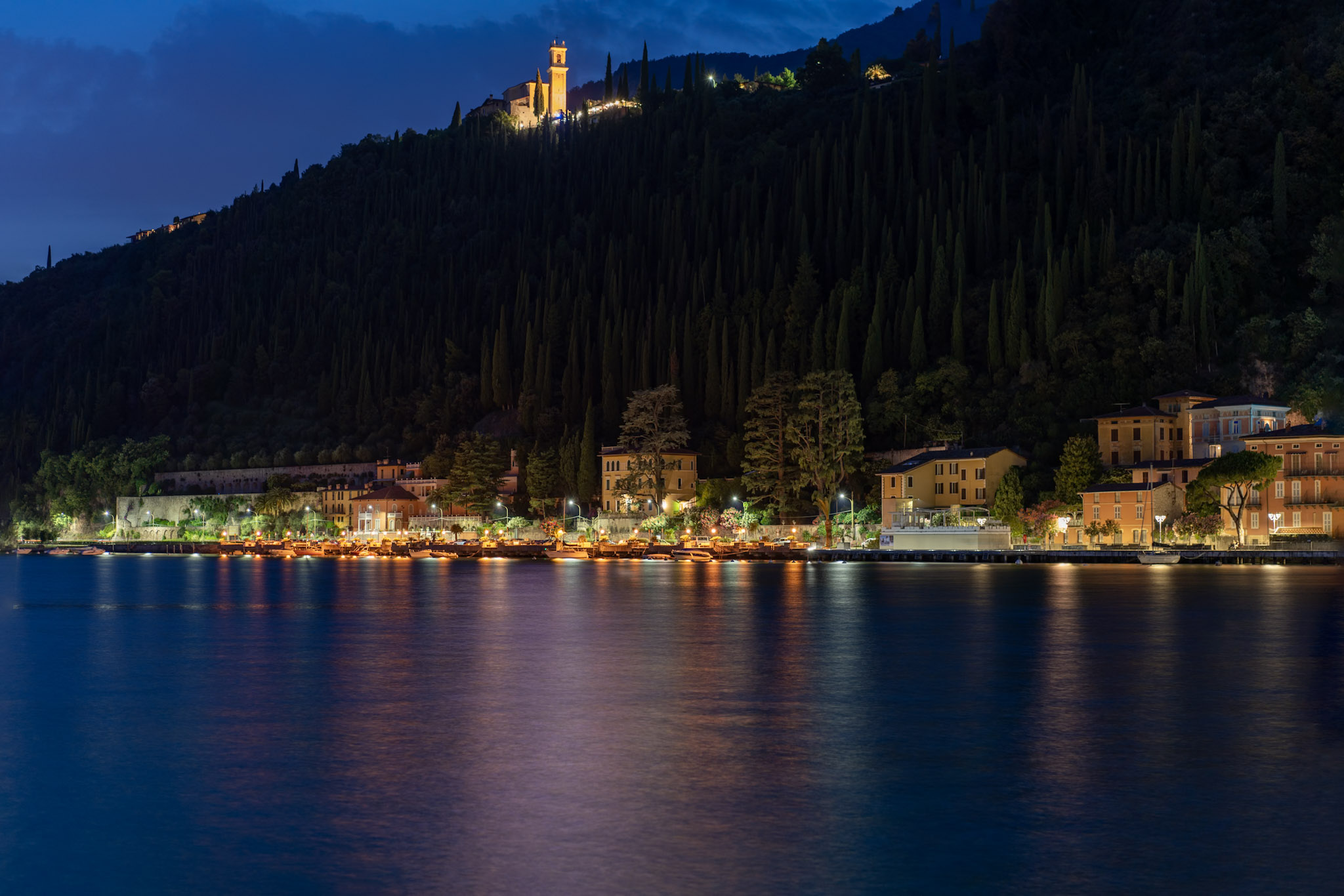 Lake Garda at Night, Italy